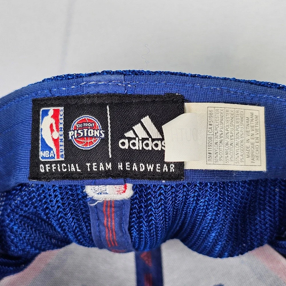 Adidas Detroit Pistons Kids Youth NBA Trucker Hat Blue Red Mesh‎ Cap
